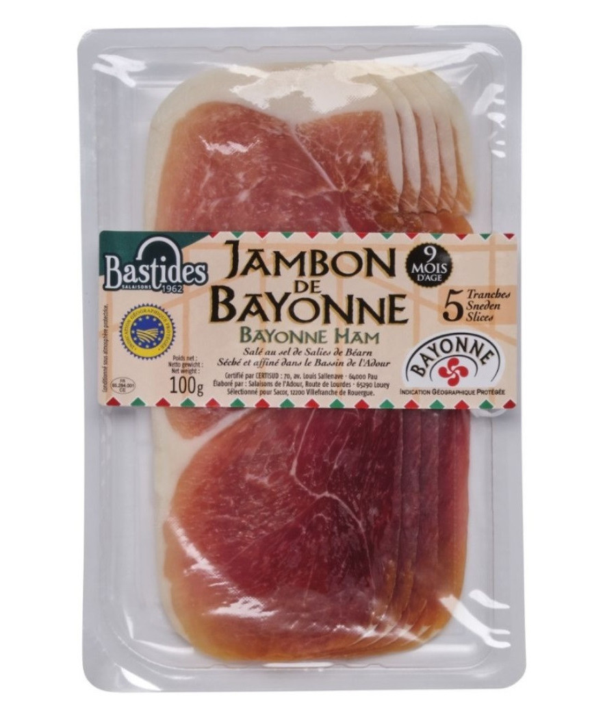 JAMBON DE BAYONNE BASTIDES SALAISONS 100G