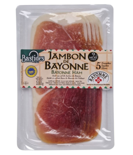 JAMBON DE BAYONNE BASTIDES SALAISONS 100G
