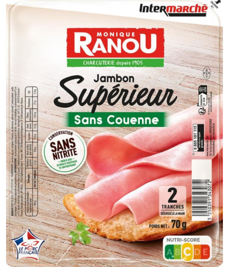 JAMBON SUPERIEUR MONIQUE RANOU 70G