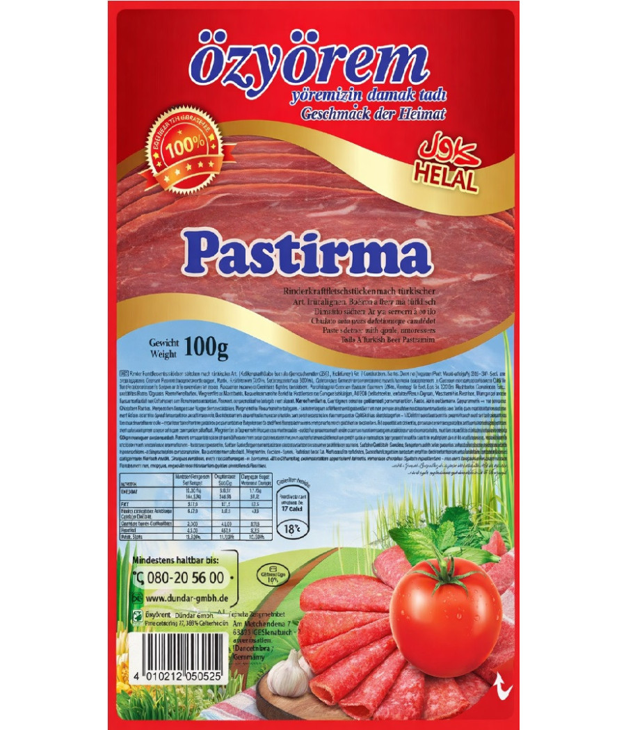 JAMBON PASTIRMA 100G