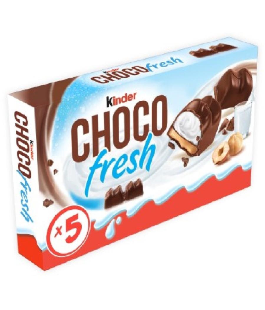 CHOCOLAT KINDER CHOCOFRESH FOURRE LAIT NOISETTE X5 102.5G