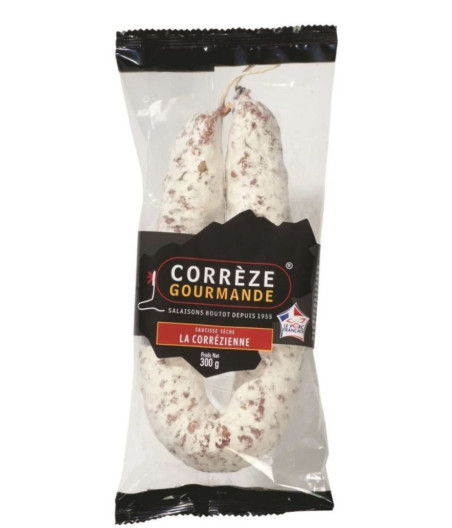 SAUCISSE SECHE LA CORREZIENNE CORREZE GOURMANDE 300G