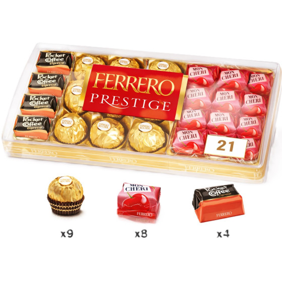 CHOCOLAT ASSORTIMENT FERRERO PRESTIGE 246G