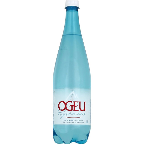 EAU MINERALE NATURELLE GAZEUSE OGEU 1L