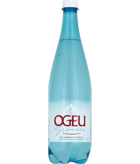 EAU MINERALE NATURELLE GAZEUSE OGEU 1L