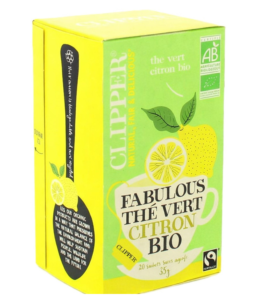 THE VERT AU CITRON BIO CLIPPER 20X35G