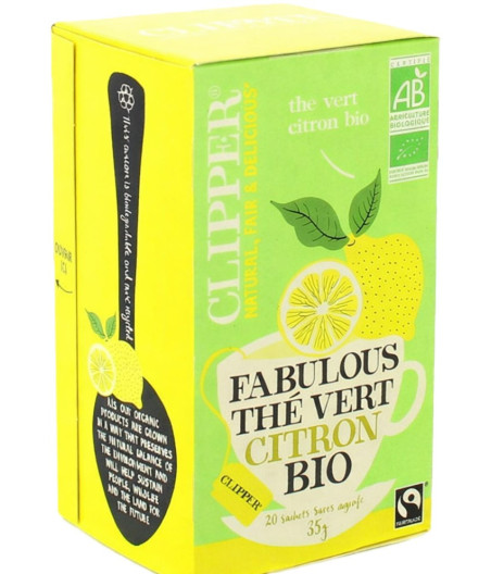 THE VERT AU CITRON BIO CLIPPER 20X35G