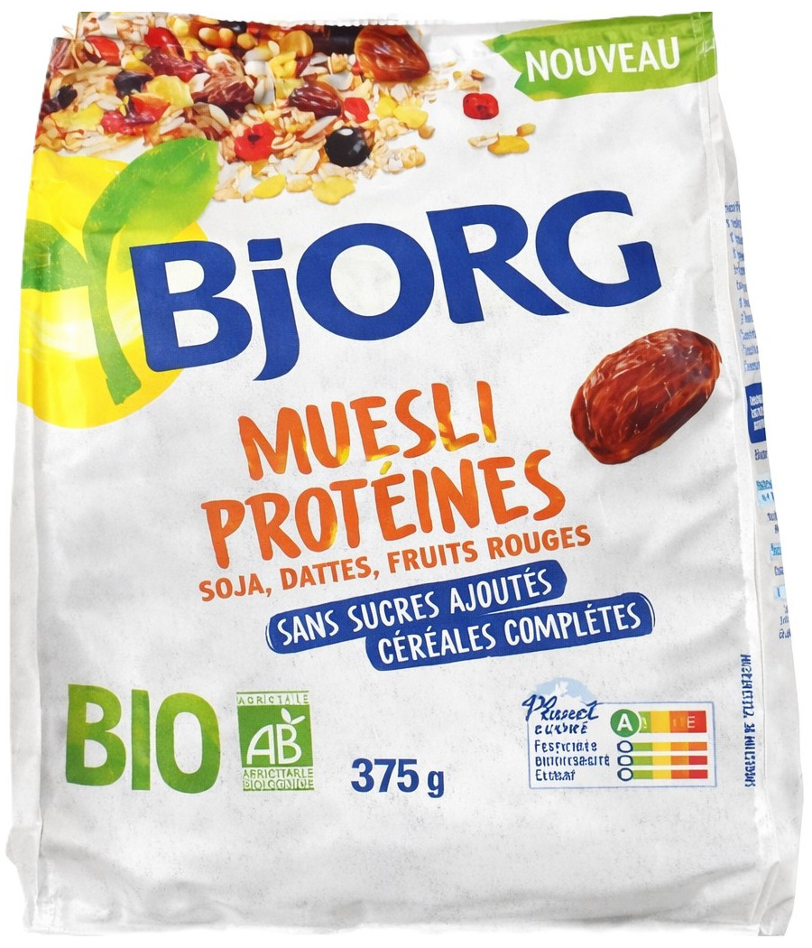 CEREALES BIO MUESLI PROTEINES BJORG 375G