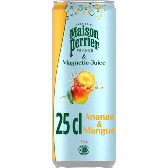 EAU GAZEUSE SAVEUR ANANAS MANGUE MAISON PERRIER 25CL