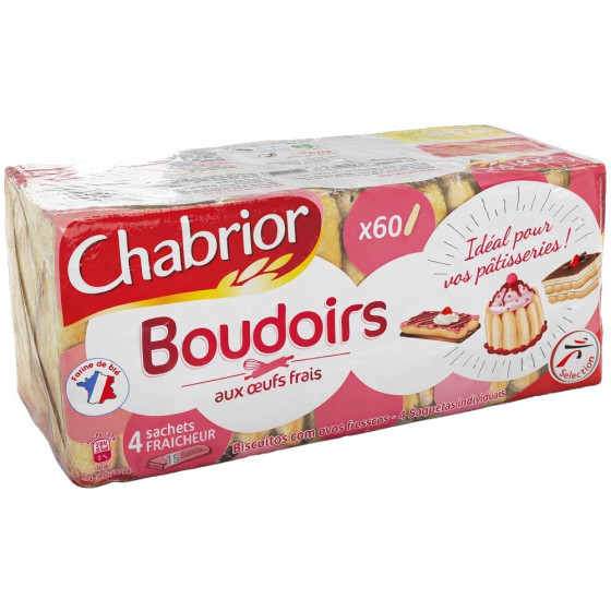 BOUDOIRS AUX OEUFS FRAIS CHABRIOR 400G