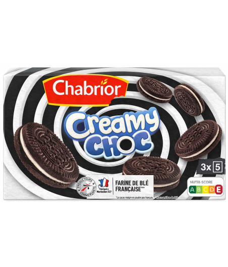 BISCUITS CREAMY CHOC CHABRIOR 165G