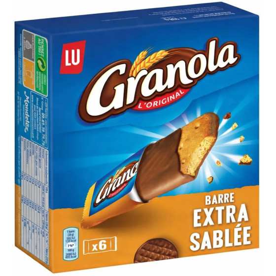BISCUITS BARRE EXTRA SABLÉE GRANOLA 168G