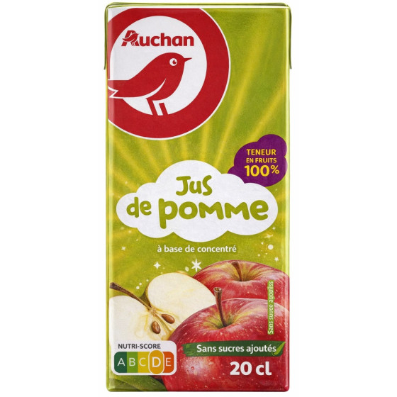 JUS DE POMME AUCHAN 20CL