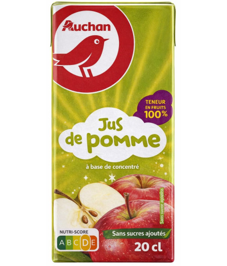 JUS DE POMME AUCHAN 20CL