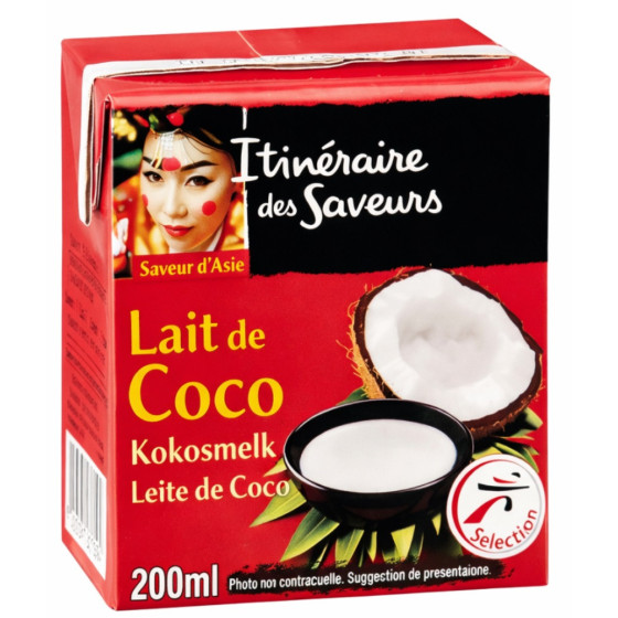 LAIT DE COCO ITINERAIRES DE SAVEURS 200ML