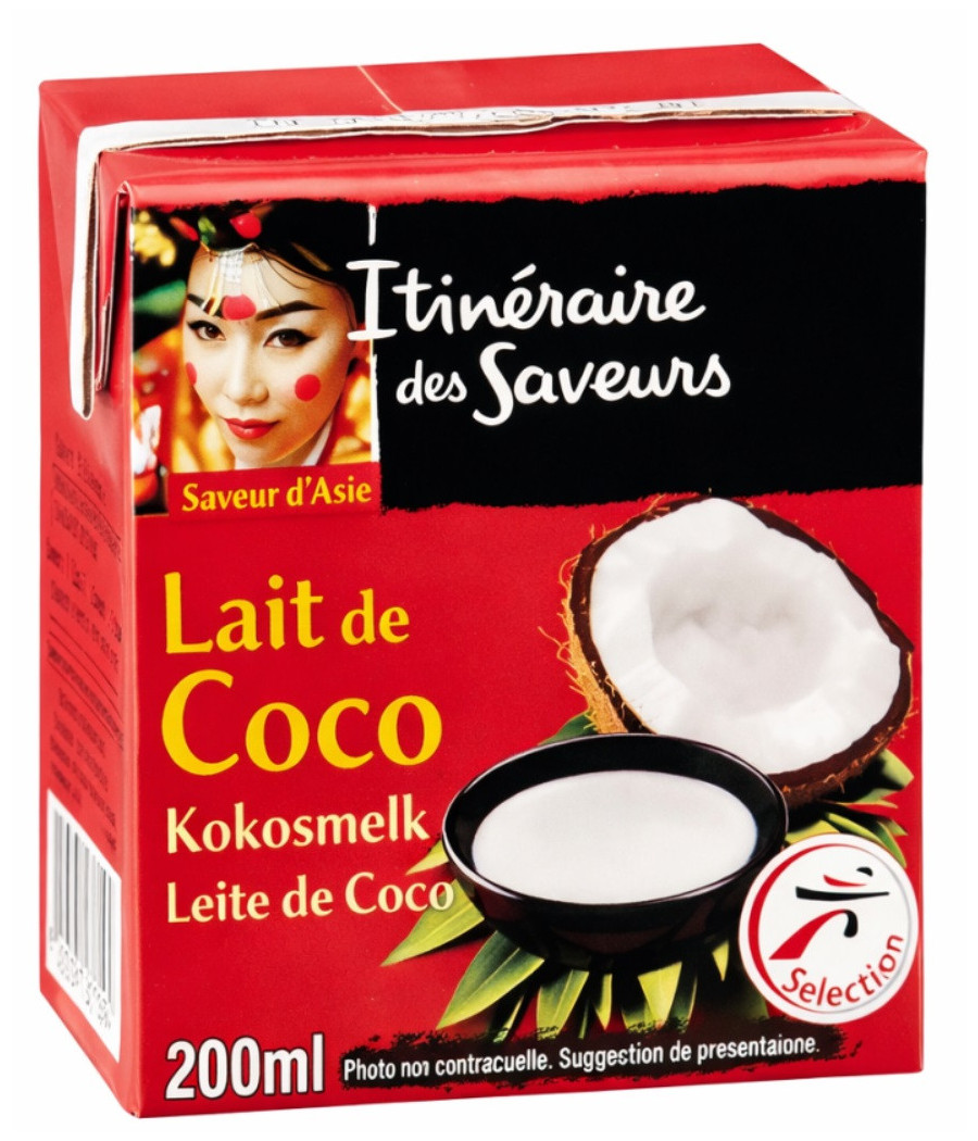 LAIT DE COCO ITINERAIRES DE SAVEURS 200ML