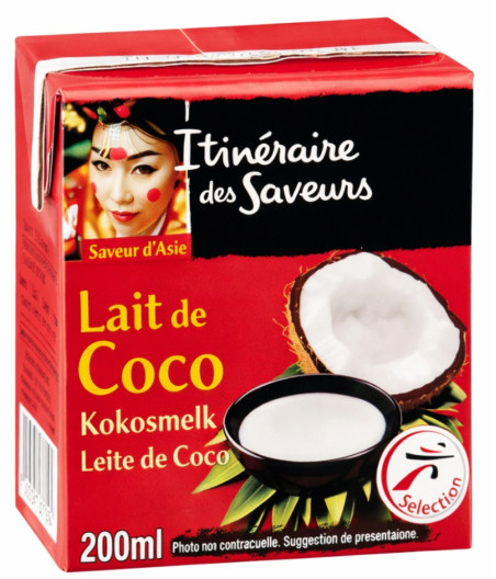LAIT DE COCO ITINERAIRES DE SAVEURS 200ML
