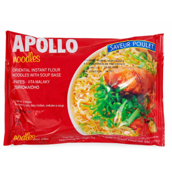 NOUILLES INSTANTANES SAVEURS POULET APOLLO 85G