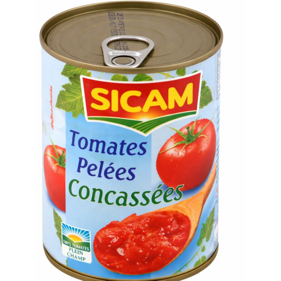 TOMATES PELEES CONCASSEES SICAM 400G