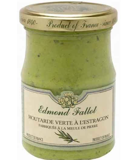 MOUTARDE VERTE A L'ESTRAGON EDMOND FALLOT 210G
