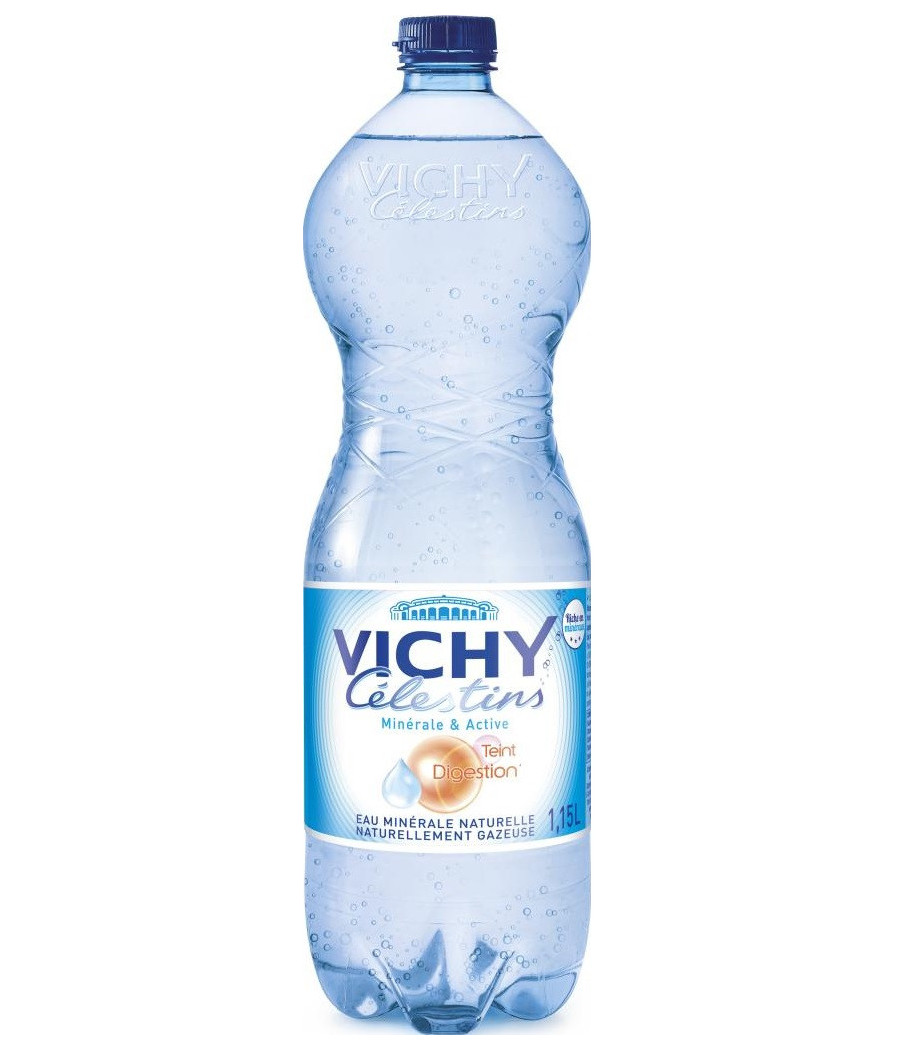 EAU MINERALE NATURELLE GAZEUSE VICHY CELESTINS 1.15L