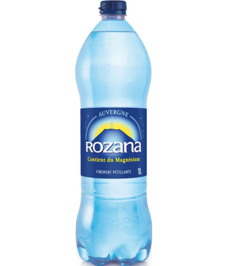 EAU MINERALE NATURELLE PETILLANTE ROZANA 1L