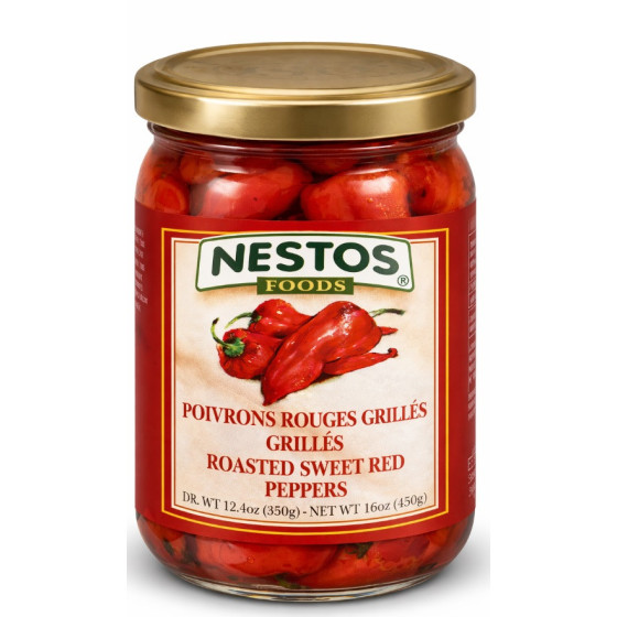POIVRONS ROUGES GRILLES NESTOS 450G