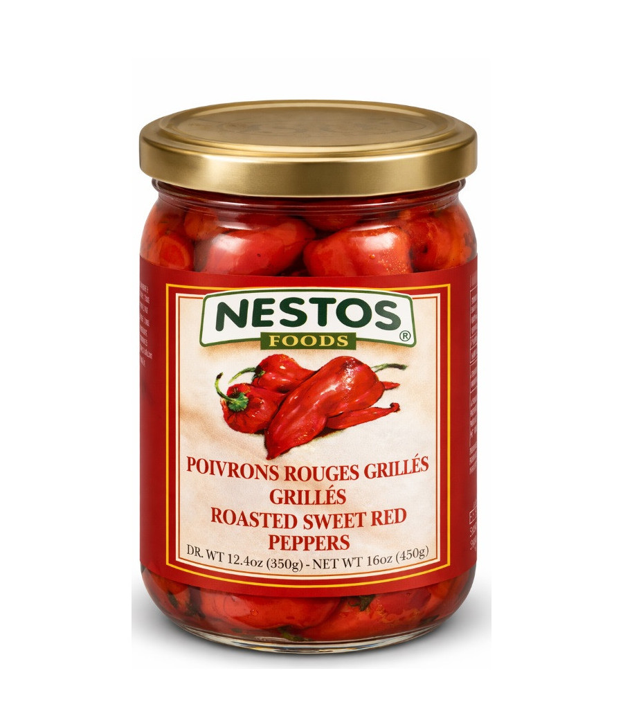 POIVRONS ROUGES GRILLES NESTOS 450G