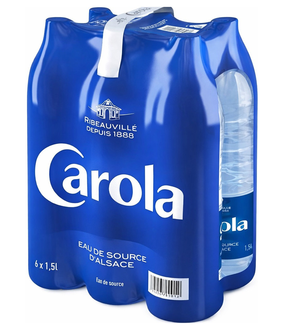 EAU DE SOURCE CAROLA BLEU 6X1,5L