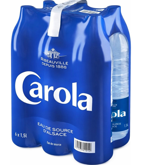EAU DE SOURCE CAROLA BLEU 6X1,5L
