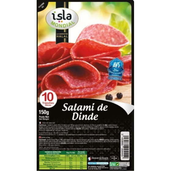 SALAMI DE DINDE ISLA MONDIAL 150G