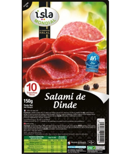 SALAMI DE DINDE ISLA MONDIAL 150G