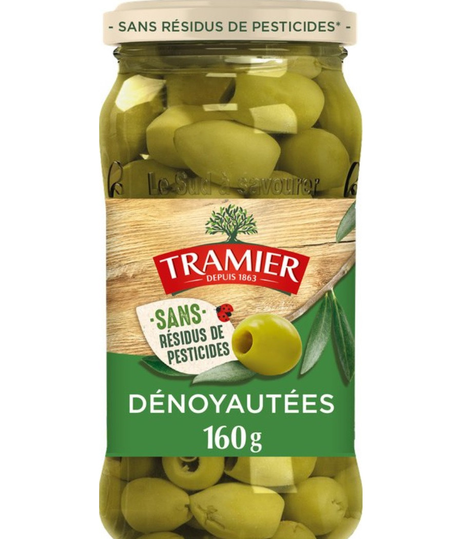 OLIVE VERTE DENOYAUTEES TRAMIER 160G
