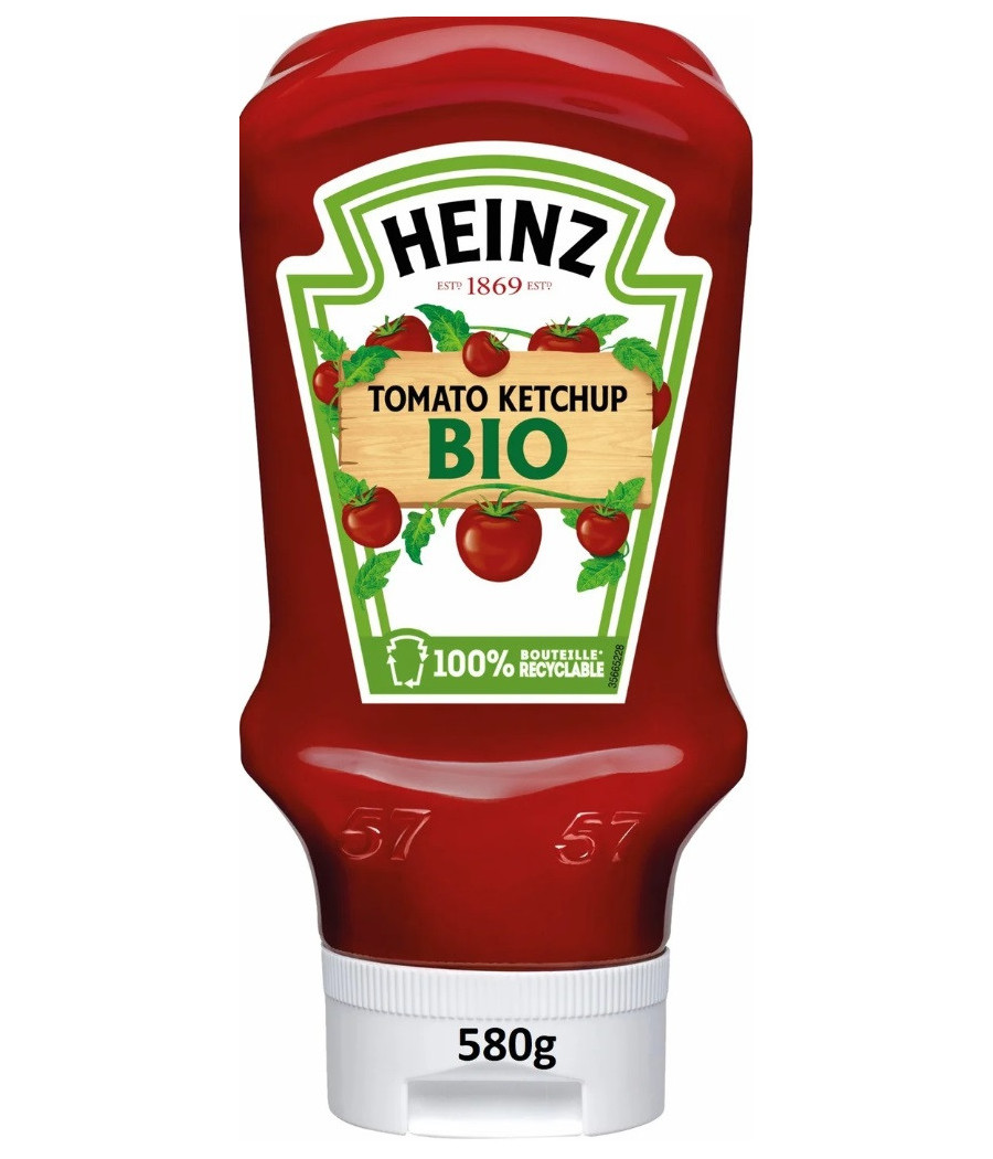 KETCHUP TOMATO BIO HEINZ 580G