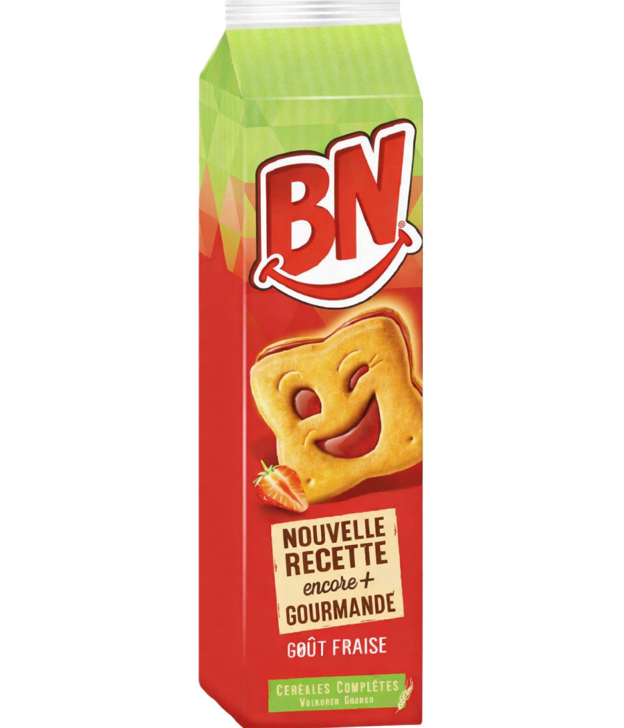 BISCUITS FOURRES FRAISE BN 285G