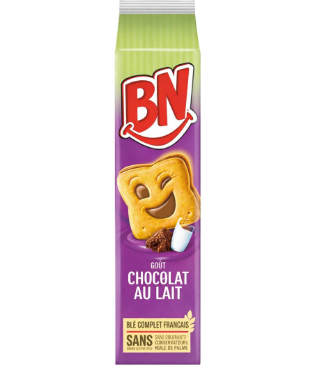BISCUITS FOURRES CHOCOLAT AU LAIT BN 285G
