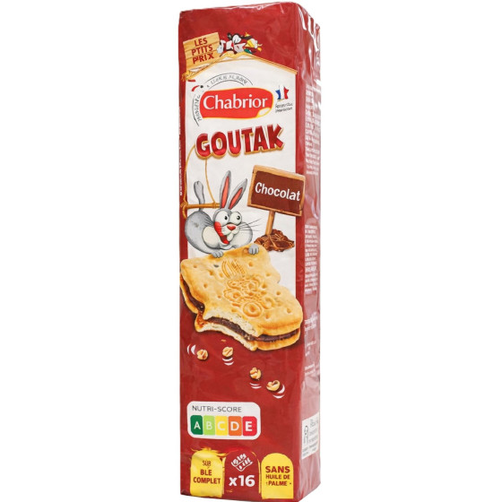 BISCUITS GOUTAK CHOCOLAT CHABRIOR 295G