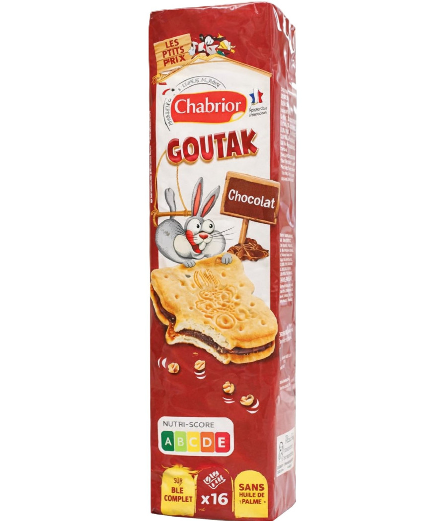 BISCUITS GOUTAK CHOCOLAT CHABRIOR 295G