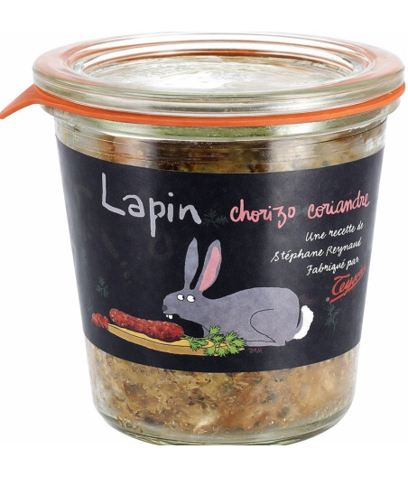 TERRINE DE LAPIN AU CHORIZO ET CORIANDRE TEYSSIER 200G