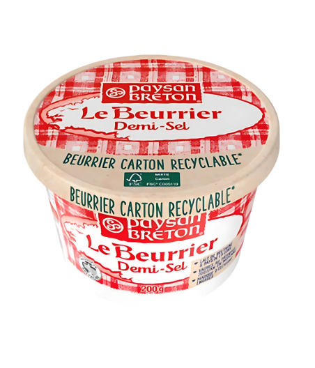 LE BEURRIER DEMI-SEL PAYSAN BRETON 200G