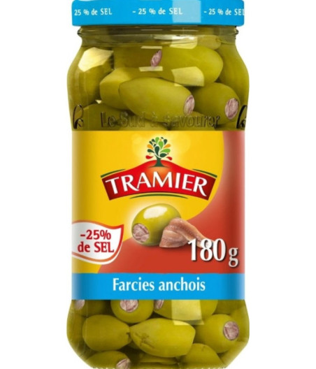 OLIVES FARCIES AUX ANCHOIS TRAMIER 180G
