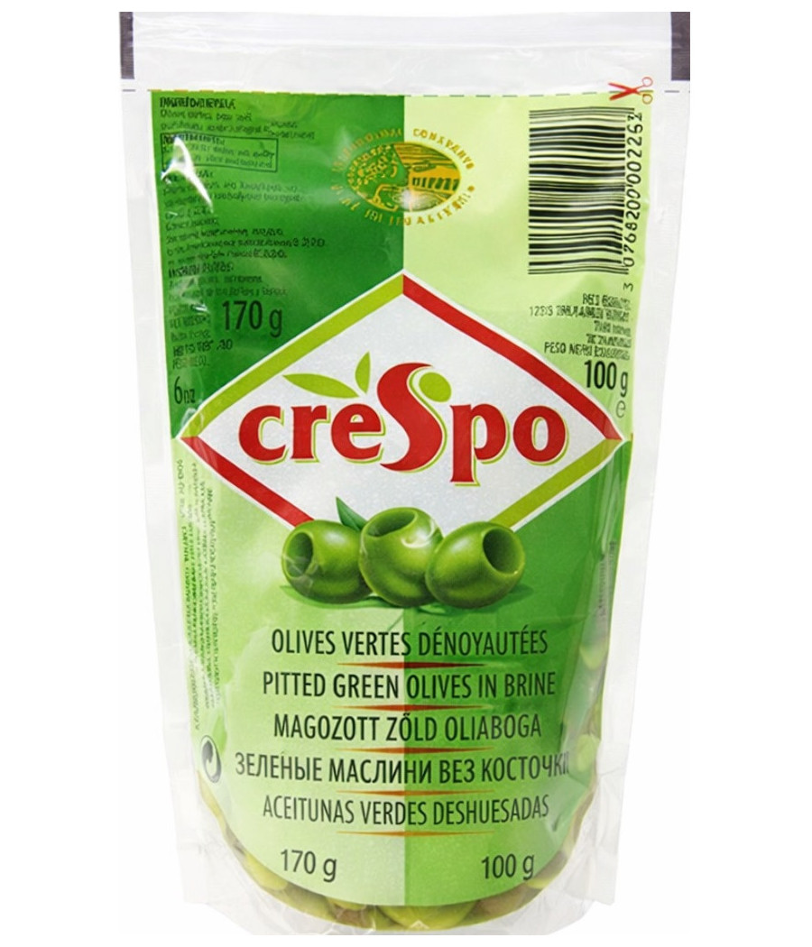 OLIVES VERTES DENOYAUTEES CRESPO 100G
