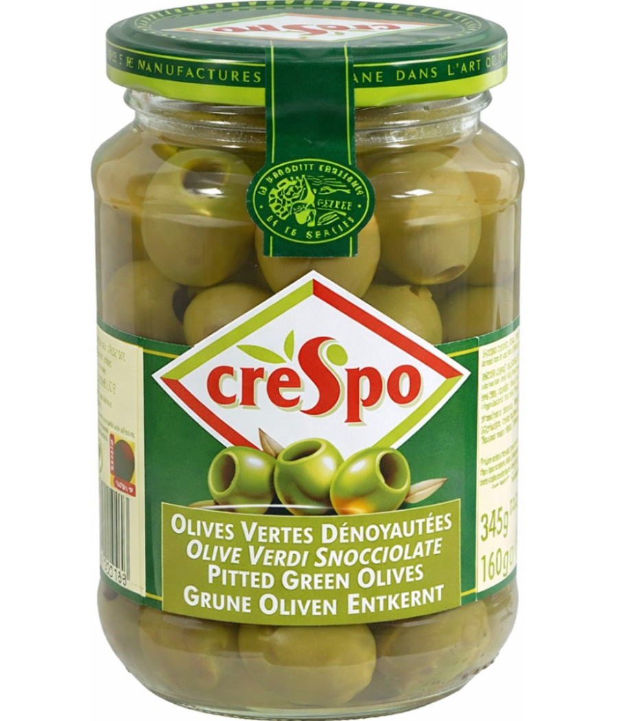 OLIVES VERTES DENOYAUTEES CRESPO 160G