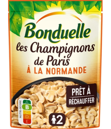 CHAMPIGNONS DE PARIS A LA NORMANDIE BONDUELLE 400G