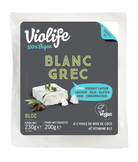 BLOC BLANC GREC VIOLIFE 230G