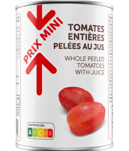 TOMATES ENTIERES PELEES PRIX MINI 238G