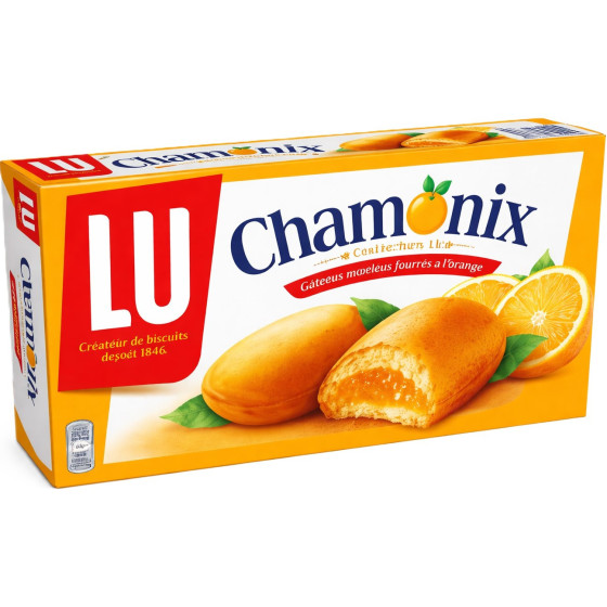 BISCUITS CHAMONIX FOURRES A L'ORANGE LU 250G