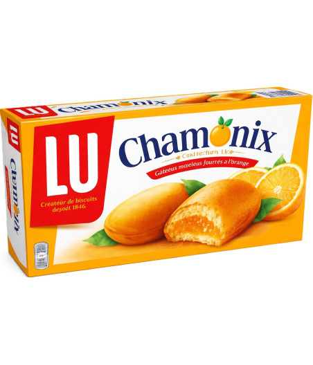 BISCUITS CHAMONIX FOURRES A L'ORANGE LU 250G
