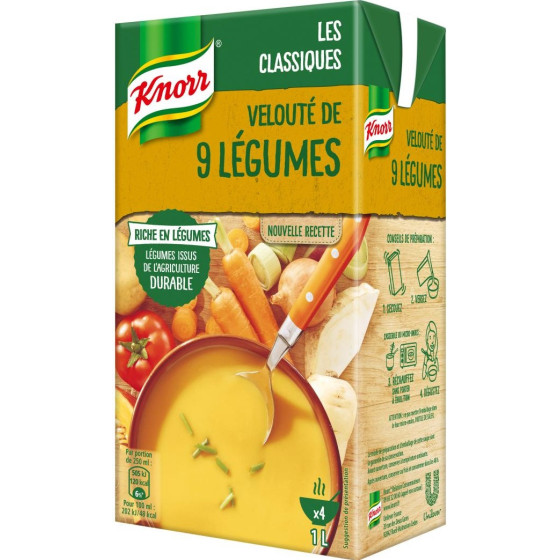 SOUPE VELOUTE DE 9 LEGUMES KNORR 1L