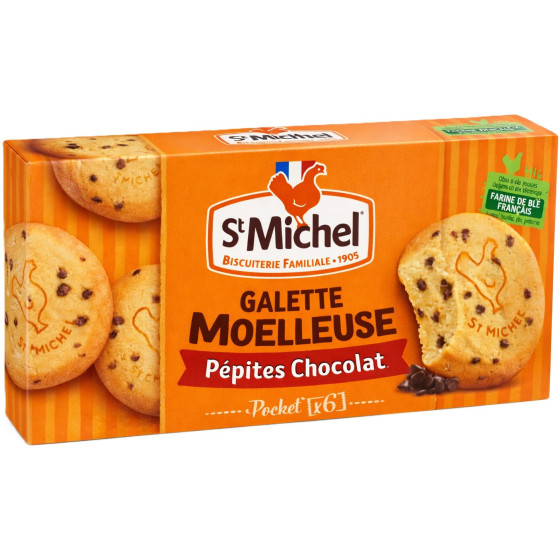 GALETTE MOELLEUSE PEPITES DE CHOCOLAT ST MICHEL 180G